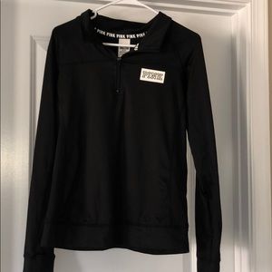 Victoria’s Secret Pink Black quarter zip
